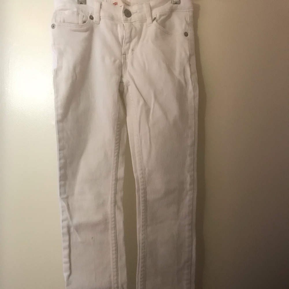 Levi’s girl’s white jeans